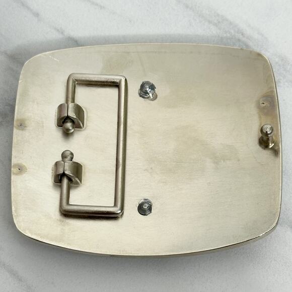 I Letter Initial Monogram Silver Tone Belt Buckle Western Style ✨ - Picture 12 of 14